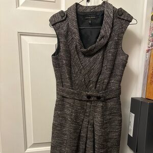 Lovely tweed dress in chocolate